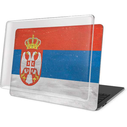 Serbia Flag Distressed MacBook Pro 16in (2019-20) Case plus Skin